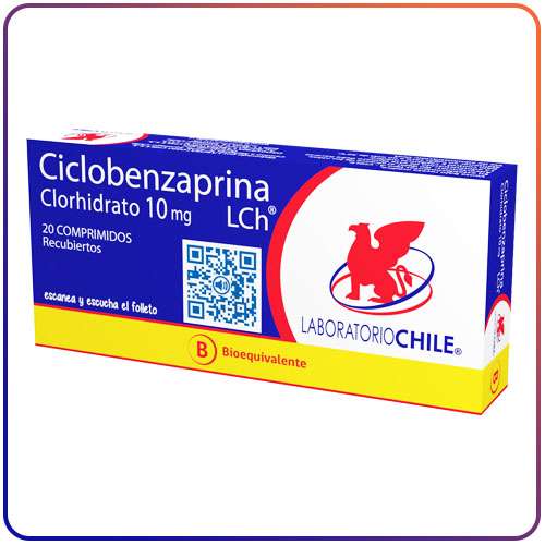 CICLOBENZAPRINA 10 MG X 20 COMP. RECUBIERTOS